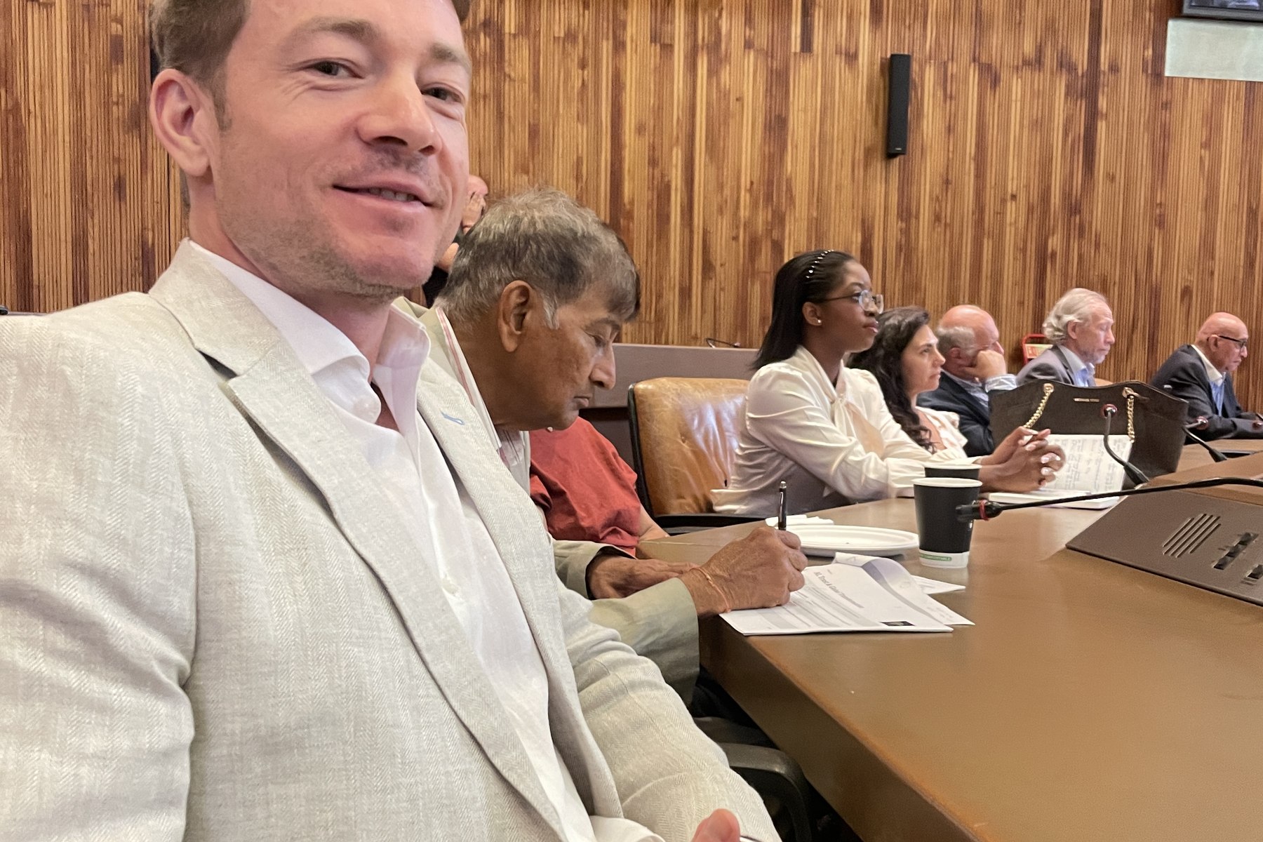 Andreas Afeldt at a conference table