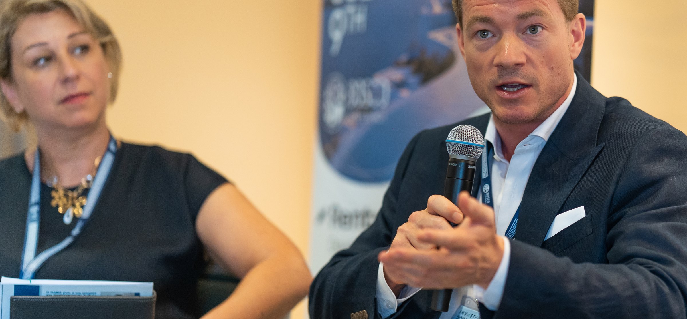 Andreas Afeldt speaking at InvestPro Greece, Athens